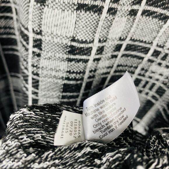 Lane Bryant Plus Size 18 20 Plaid Cowl Neck Sweater Gray Black - Picture 6 of 6